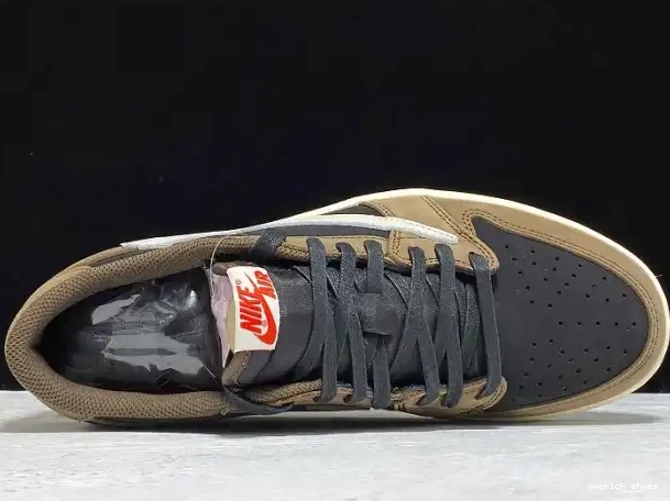 Chep Onekick OG 1 Air Low x Dark Mocha Travis Jordan SP Scott CQ4277-001 0323